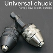 Resim 1 Adet Anahtarsız 0.3-3.6mm Matkap Chuck 1/4" Anahtarsız Matkap Ucu Chuck Hex Şaft Adaptörü Dönüştürücü Mini Matkap Chuck'ları için Hızlı Değişim 