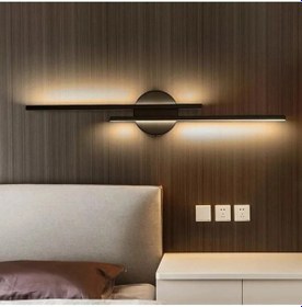 Resim Sare Aplik Siyah Renk Modern Tasarım - Hol - Banyo - Mutfak - Salon -yatak Odası Gün Işığı Led Aplik Siyah 