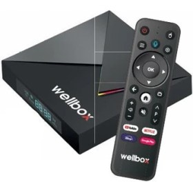 Resim Wellbox Max3 Android Tv Box Android 12 Sesli Komut 2gb Ram 16GB Hafıza;class 