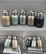 Resim Pazly 300ml Paslanmaz Çelik Termos, Hafif Ve Taşınabilir, Siyah/gümüş/yeşil/gül Altını/altın Renk 