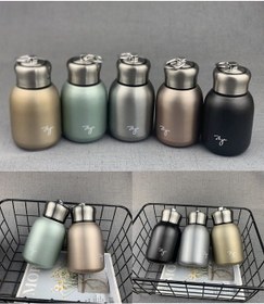 Resim Pazly 300ml Paslanmaz Çelik Termos, Hafif Ve Taşınabilir, Siyah/gümüş/yeşil/gül Altını/altın Renk 