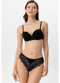 Resim Pierre Cardin Lingerie Push Up Regular Sütyen Siyah 
