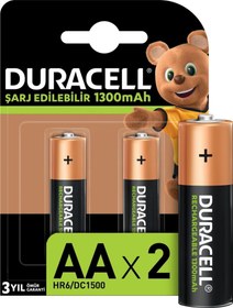 Resim Şarjlı Kalem Pil (AA) 1300 MAH 2 Lİ Duracell