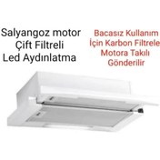 Resim Bacasız Aspiratör 2 Adet Karbon Filtre Dahil Salyangoz Motor - 539806162 