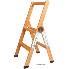 Resim Ev Tipi / A Tipi Ahşap Merdiven 2 Basamaklı-Ev Tipi Ahşap 