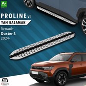 Resim S-Dizayn Renault Duster 3 OEM Still Pro V1 Aluminyum Yan Basamak 183 Cm 2024 Üzeri A+ Kalite 