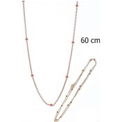 Resim Gümüş 60 Cm Top Top Zincir 