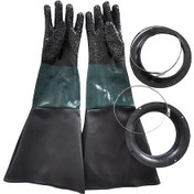 Resim Suntek Kumlama Kabini Için Kelepçeli Profesyonel Eldivenleri L 