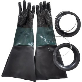 Resim Suntek Kumlama Kabini Için Kelepçeli Profesyonel Eldivenleri L 