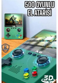 Resim Çocuklara Özel 666 Oyunlu X6 Atari Video İzleme Ve Müzik Dinleme 