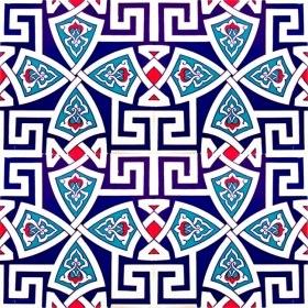 Resim Kütahya Çini Yapı Tasarım AC58 20X20 cm 4 Adet Çini Karo 