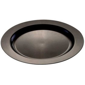 Resim Plastik Siyah Tabak 26 Cm - 10 Adet N11.1015 