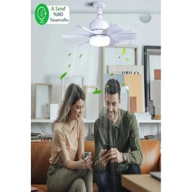 Resim Helios HS-9301 Vega 25W 5 Pervaneli LED Işıklı Tavan Vantilatörü 