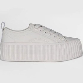 Resim Lufian Diana Beyaz Kadın Deri Sneaker Ayakkabı 121230013 Beyaz 