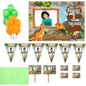 Resim Dinazor Konsetpli Fotoğraflı Süsleme Ve Magnet Seti Hdts103 