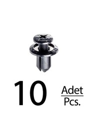 Resim Mazda Honda Acura Chevrolet Toyota İçin Davlumbaz Klips -10 Adet 