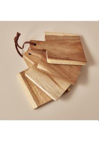 Resim Pietto Ahşap Bardak Altlığı Naturel 14x10x8 Cm Ahşap 