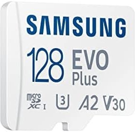 Resim Samsung EVO Plus microSD Hafıza Kartı 128 GB, U3, V30, A2, ‎MB-MC128KA/TR 