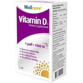 Resim Wellcare Vitamin D3 1000 IU 5 ml Sprey 