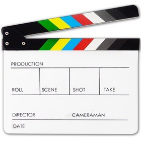 Resim Ximistore9 Renkli Akrilik Film Clapboard: Sinema Sahne Tahtası, Yaratıcı Dekorasyon, Fotoğraf Ve Video Rehberi 