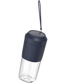 Resim 350ml Usb Şarjlı Elektrikli Meyve Blenderi - Portatif El Blenderi, Bebek Yemeği Ve Smoothie Hazırlama, Mavi 