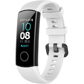 Resim Forzacase Honor Band 5 - Band 4 için Çizgili Sportif Silikon Kordon Kayış - FC154 