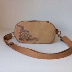 Resim SOFT A Leather El Yapımı Hakiki Deri Kadın Bel Çantası 
