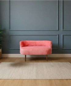 Resim Azra Mobilya Sydney Modern İkili Koltuk Kanepe Modern Welsoft Yumuşak Kumaş Gül Kurusu Gül Kurusu 