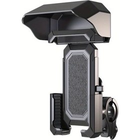Resim Dashanshop 360 Derece Dönebilen Evrensel Su Geçirmez Motosiklet Ve Bisiklet Telefon Tutucu Yağmurluk Siyah 