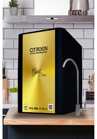 Resim Gold Siyah Pompasız Su Arıtma Cihazı 6 Aşamalı Alkali Filtreli 