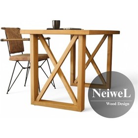 Resim Neiwel Loel Doğal Ahşap Çalışma Ve Ofis Masası-70cm-180cm Açık Ceviz 