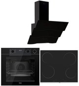 Resim Ferre STEAM PLUS SERİSİ 3LÜ CAM ANKASTRE SET (QEP64CS-MS261-D023) 