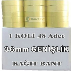 Resim Bant Evi Maskeleme Bandı 1 Koli 36mmx25mt Kağıt Boyacı Bandı 48 Adet 