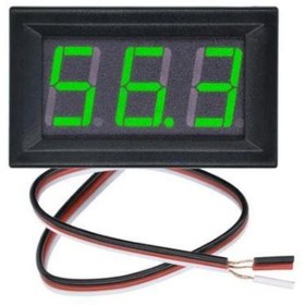 Resim Voltmetre Dc 0-100V Panel Tip Yeşil 0,56 Inch 