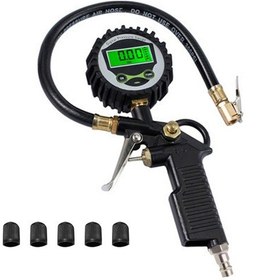 Resim Gajeena Taşınabilir Dijital Lastik Basınç Ölçer - 200psı'ye Kadar Hassas Ölçüm, Lcd Ekranlı 