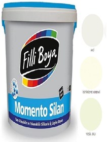 Resim Filli Boya Momento Silan Tam Silinebilir Yıkanabilir Silikonlu Ipek Mat Boya 15lt (aki) 