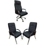 Resim Brs Makam Koltuk Takımı Ofis Koltuk Takımı Siyah 