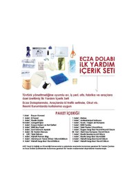 Resim Primanova Panjurlu Ecza ve Banyo Dolabı + İlk Yardım İçerik Seti 