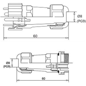 Resim Sd16 6 Pin 16Mm Su Geçirmez Konnektör Takımı 