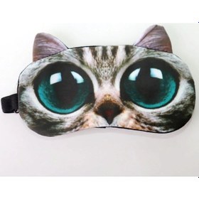Resim 1 Adet 3d Uyku Maskesi Sevimli Çizgi Kedi Köpek Uyku Göz Maskesi Göz Kapağı Yumuşak Taşınabilir Hayvan Gözü Göz Bandı Kapağı Whıte Chına 