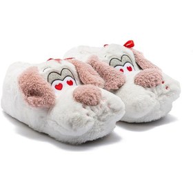 Resim Ani Kadın Hayvanlı Panduf Beyaz-pembe 36/41 2861838 