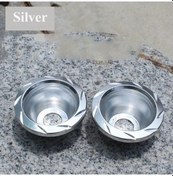 Resim Gateesat 6 Renkli Elektrikli Araç Alüminyum Ön Çatal Koruyucu Gümüş Şok Emilim Kupası 