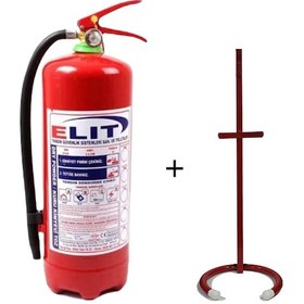 Resim Ruhsata Uygun KKT Yangın Söndürme Tüpü 6 KG + Yangın Söndürme Tüpü Askılığı 