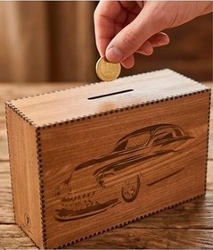Resim Ahsap Kumbara (classıc arac kazımalı) 