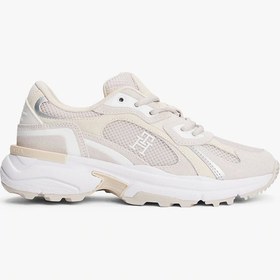 Resim Tommy Hilfiger TH Modern Sağlam Tabanlı Runner Kadın Beyaz Sneaker FW0FW086920F6 