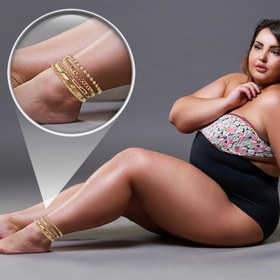 Resim Kadınlar için 2'li Ayarlanabilir 25.4cm+5.08cm Alaşımlı Halhal Takısı - Bohem Vintage Tarzı Su Geçirmez Bileklikler, Günlük Kullanım ve Hediye İçin Büyük Beden Takı 