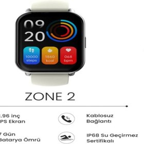 Resim HiFuture Zone2 Bluetooth 5.2 Ip68 1.96 Inç Arama Özellikli 50mm Akıllı Saat Siyah 