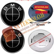 Resim Bmw E39 Kaput Ve Bagaj Logo Fulsiyah-82mm78mm 