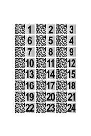 Resim Özarslan Dizayn Metal Kapı Masa Dolap Posta Kutusu Numarası 7x14 Cm Gümüş Renk (1…24) 