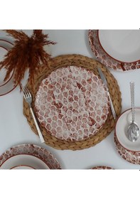 Resim Snake 8 Parça Yemek Takımı Karamel 